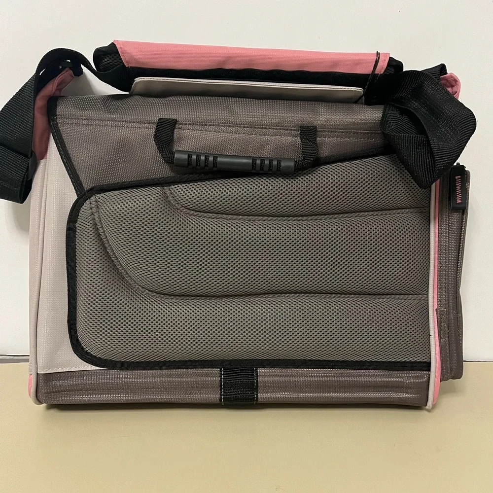 Ruckus Pink and Gray Messenger Bag